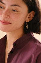 A Beautiful Story Generous earrings garnet snake brass woman | Sophie Stone