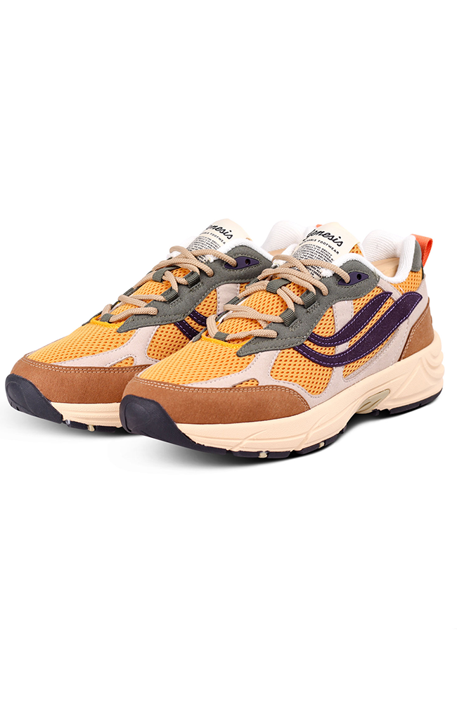 Genesis G-eco '99 Winter flowers brown rose purple sneakers recycled material women's | Sophie Stone