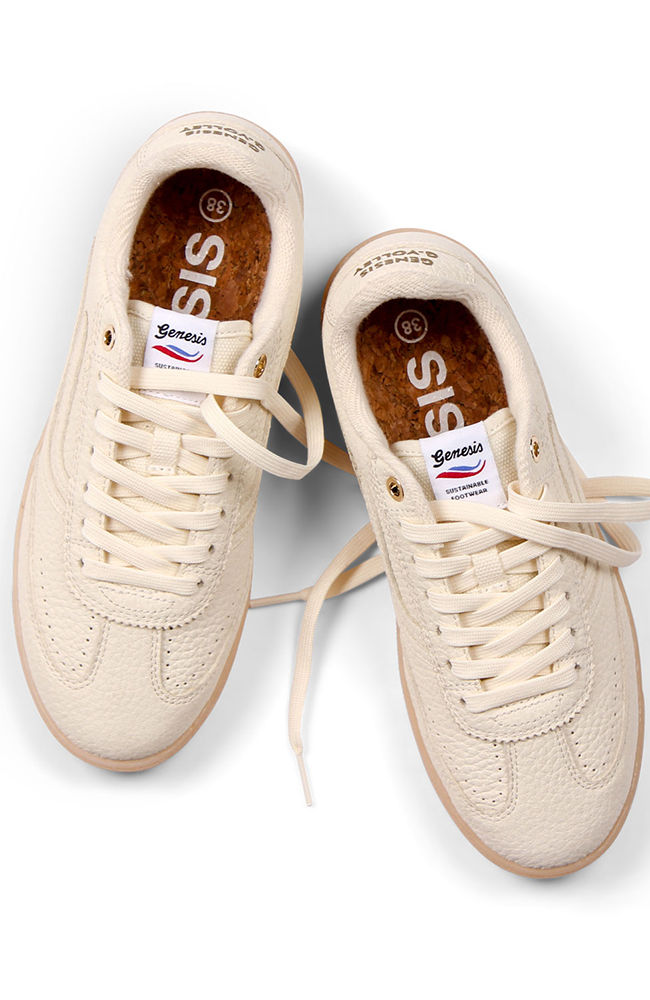 Genesis G-Volley 100% BioWave sneaker Cream White vegan women's | Sophie Stone