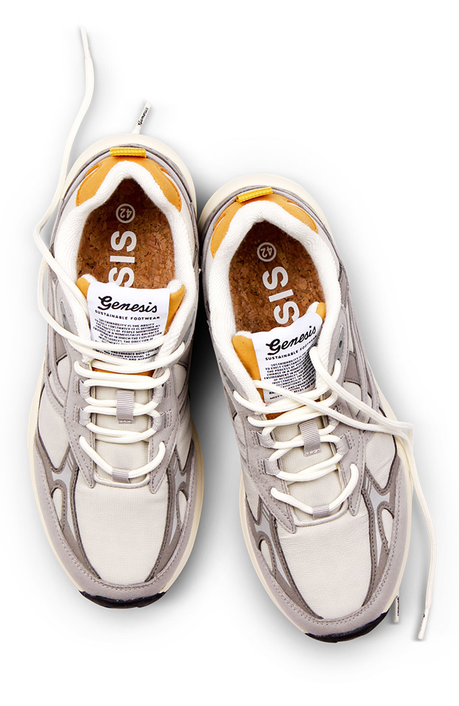 Genesis G-Eco`99 Paddy Mesh sneaker gray yellow vegan women's | Sophie Stone