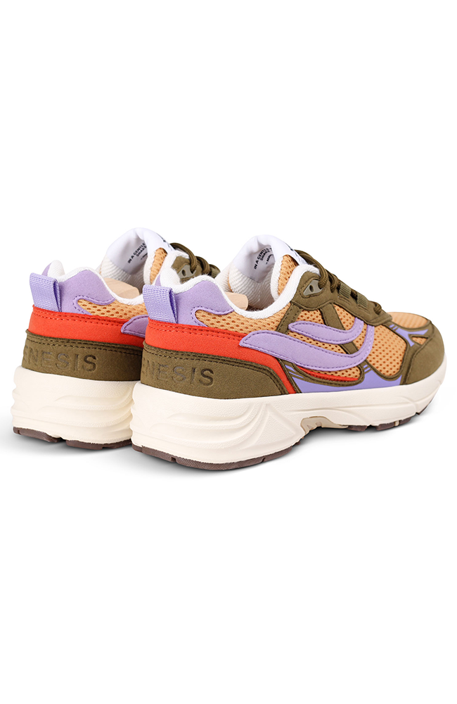 Genesis G-Eco`99 Multi sneaker olive mustard lavender vegan leather women | Sophie Stone