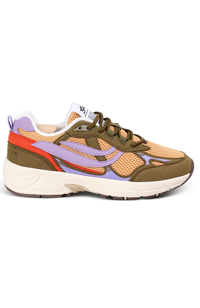 Genesis G-Eco`99 Multi sneaker olive mustard lavender vegan leather women's | Sophie Stone