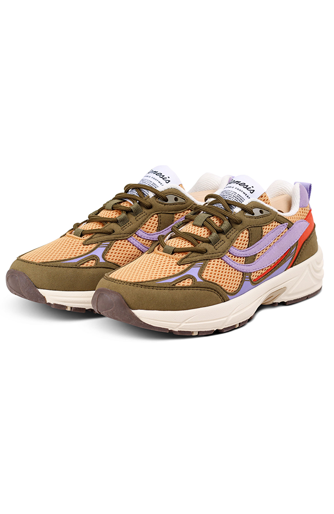 Genesis G-Eco`99 Multi sneaker olive mustard lavender vegan leather women | Sophie Stone