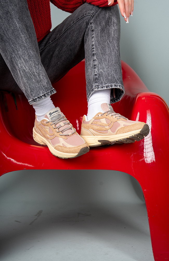 Genesis G-Eco`99 Mono mix sneaker tan vegan leather women | Sophie Stone