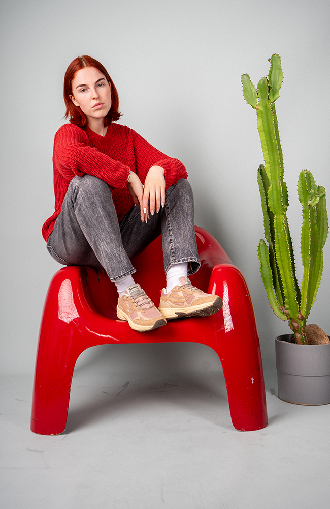 Genesis G-Eco`99 Mono mix sneaker tan vegan leather women | Sophie Stone