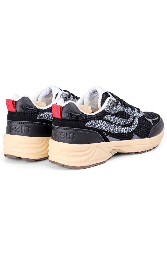 Genesis G-Eco`99 Embo sneaker black grey vegan leather women | Sophie Stone