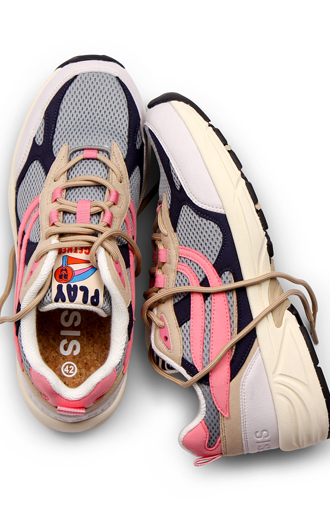 Genesis G-Eco`99 Reco gray blue pink vegan leather women's | Sophie Stone