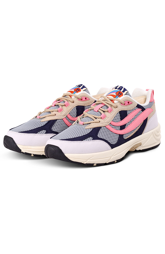 Genesis G-Eco`99 Reco gray navy pink vegan leather women | Sophie Stone