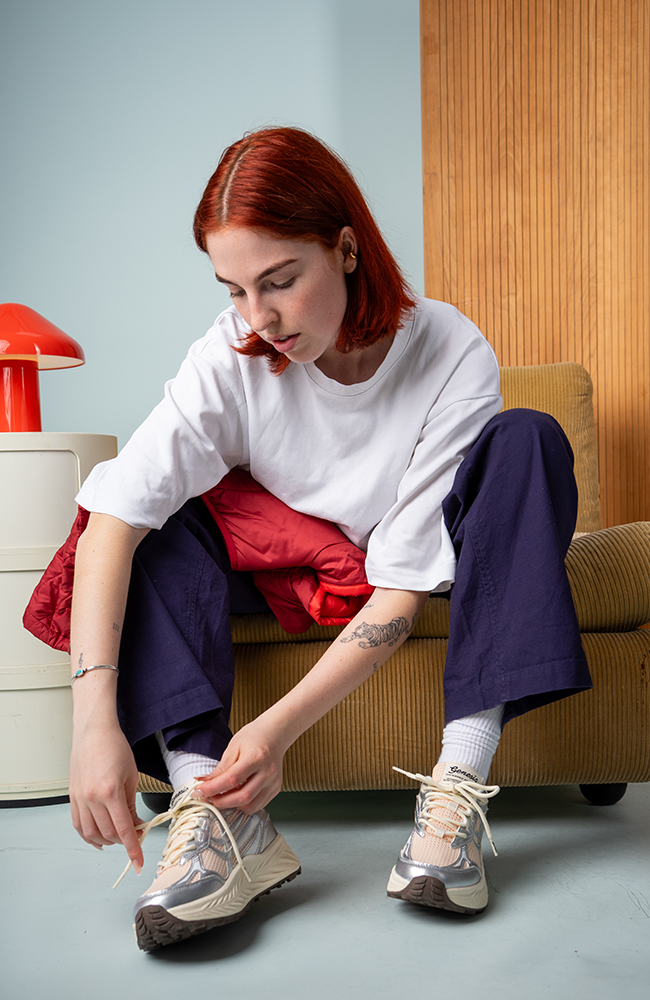 Genesis G-Eco`99 Bulky silver vegan leather women's | Sophie Stone