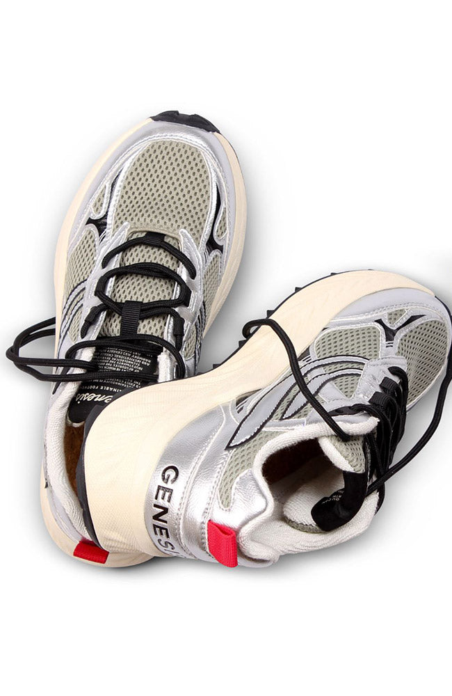 Genesis G-Eco`99 Bulky Silver Olive vegan leer vrouwen | Sophie Stone