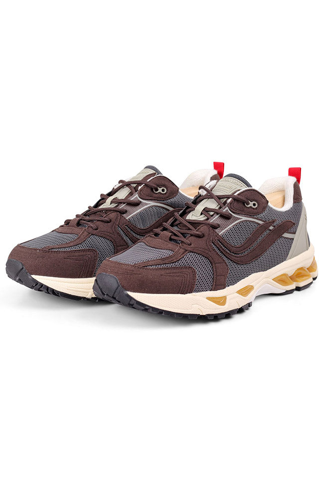 Genesis G-Ultra colourful sneaker brown grey vegan leer vrouw | Sophie Stone