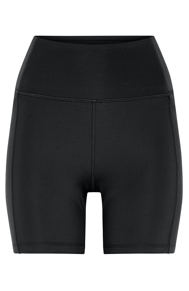 Girlfriend Collective Compressive high-rise run shorts black RPET women's | Sophie Stone