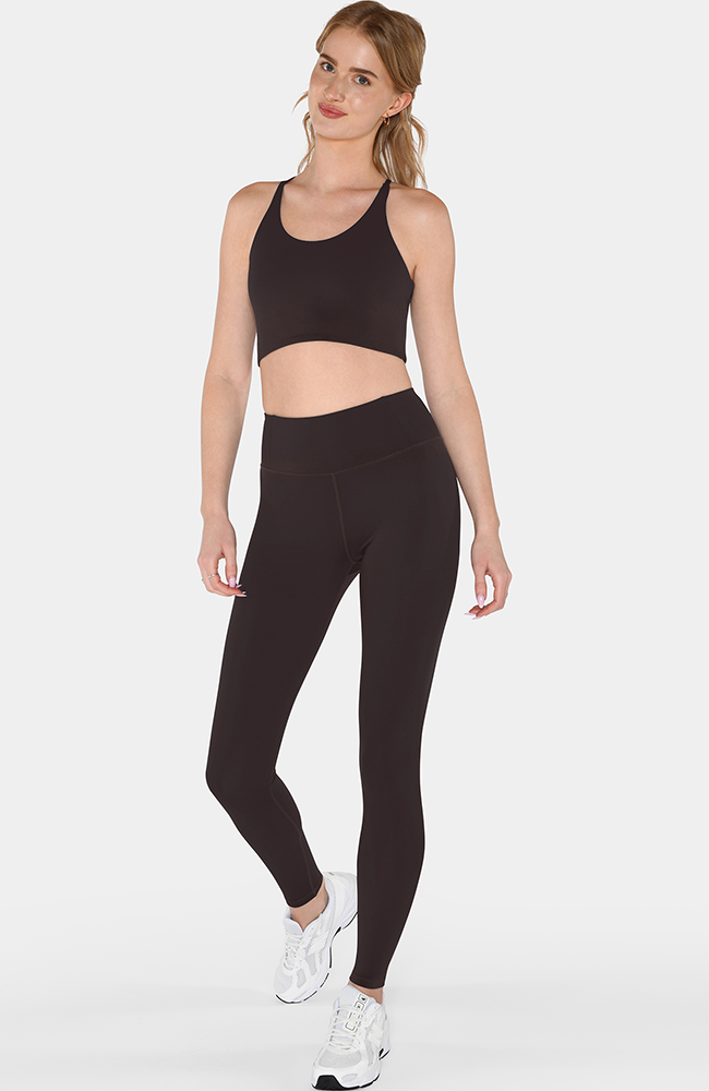 Girlfriend Collective Float broek bruin RPET dames | Sophie Stone