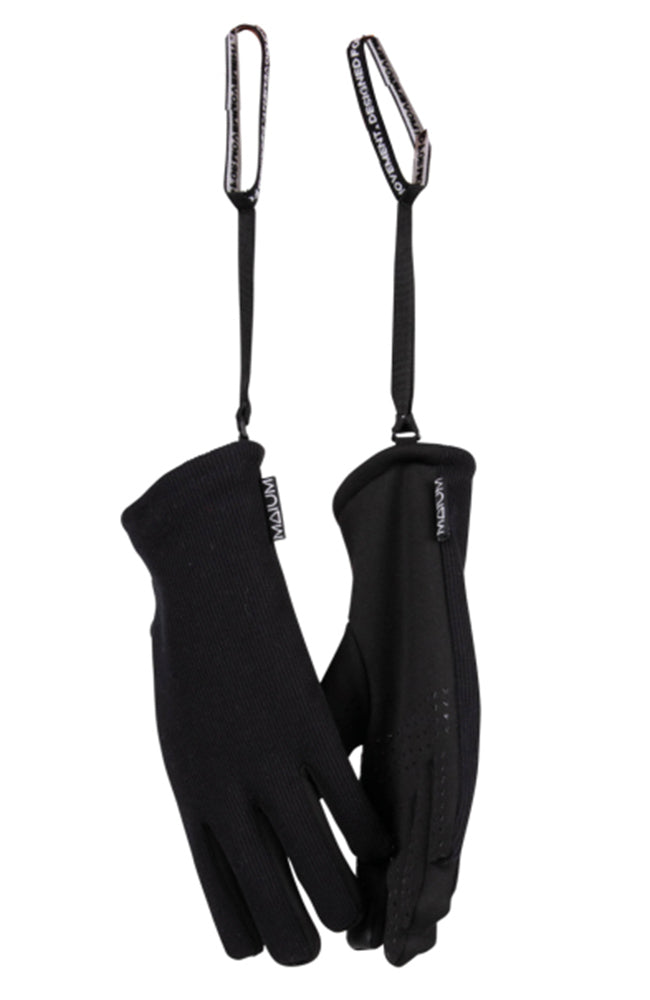 MAIUM Gloves black from recycled polyester unisex | Sophie Stone