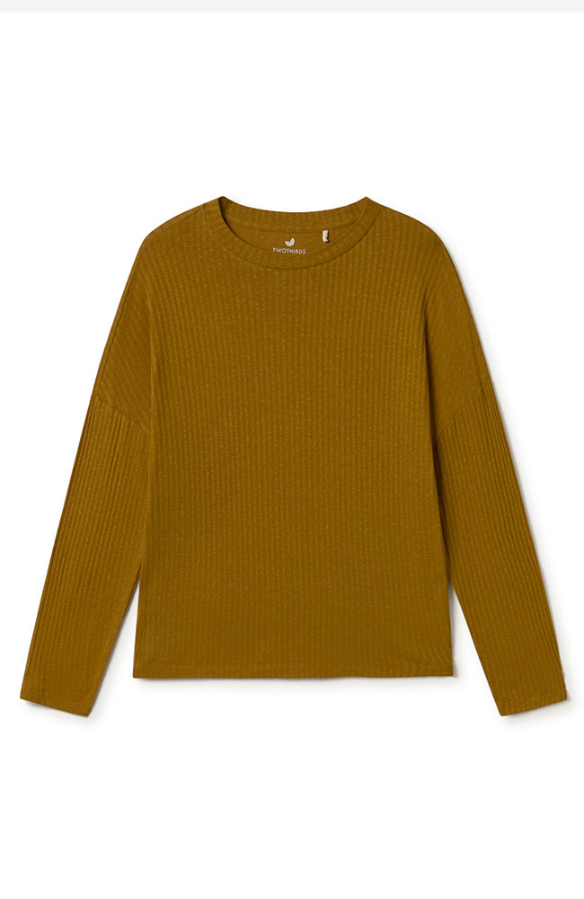 TWOTHIRDS Gravinis sweater bronze brown from ECOVERO and linen among others for women | Sophie Stone