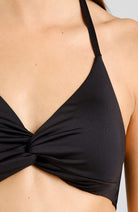 Dedicated Bikini Top Gullholma black bikini top made of recycled polyester women | Sophie Stone