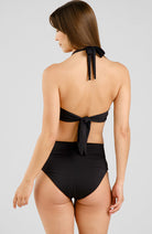Dedicated Bikini Top Gullholma black bikini top made of recycled polyester women | Sophie Stone
