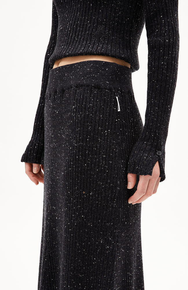 ARMEDANGELS Hanaa tweed rok zwart van biologisch katoen & bio wol vrouw | Sophie Stone