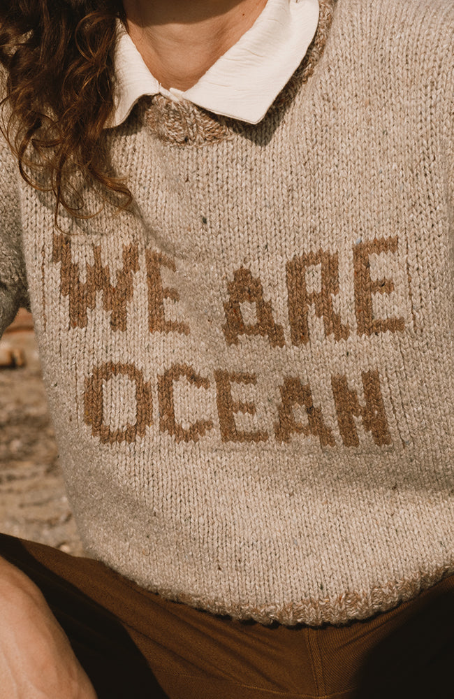 TWOTHIRDS Cushendall sweater beige wool | Sophie Stone