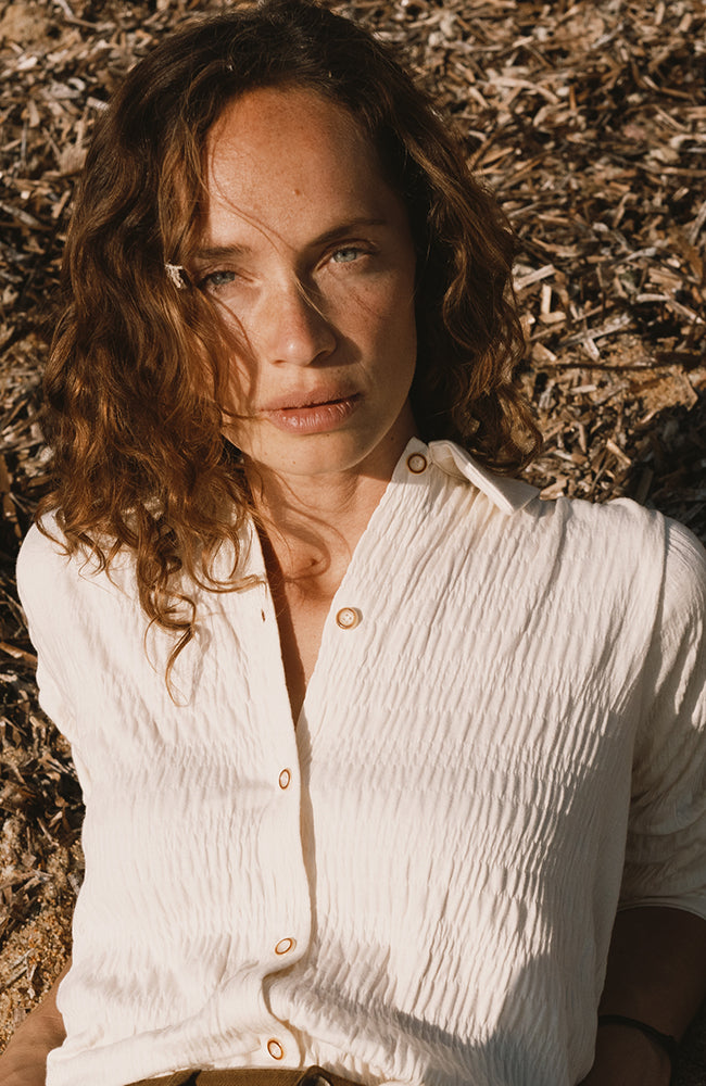 TWOTHIRDS Jesendorf blouse beige including organic cotton for women | Sophie Stone