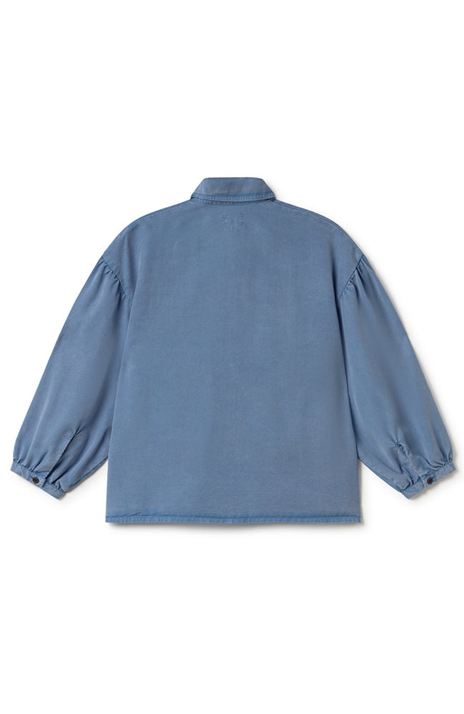 TWOTHIRDS Hamushin blouse washed blue from Lyocell TENCEL for women | Sophie Stone