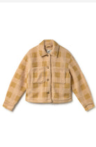 TWOTHIRDS Hoben jas mustard geel check van o.a. bio katoen voor dames | Sophie Stone