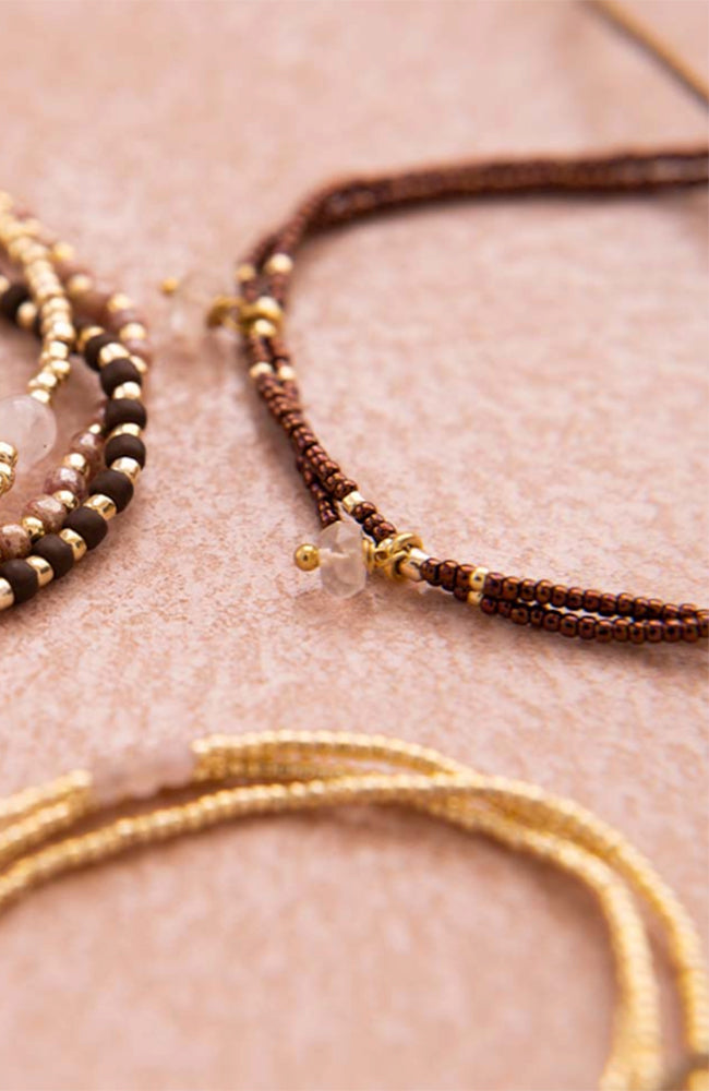 A Beautiful Story Ehrenarmband Rosenquarz Frauen | Sophie Stone