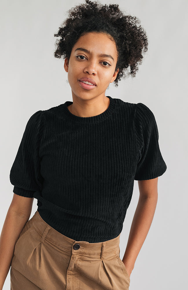 TWOTHIRDS Horst t-shirt black including organic cotton for women | Sophie Stone