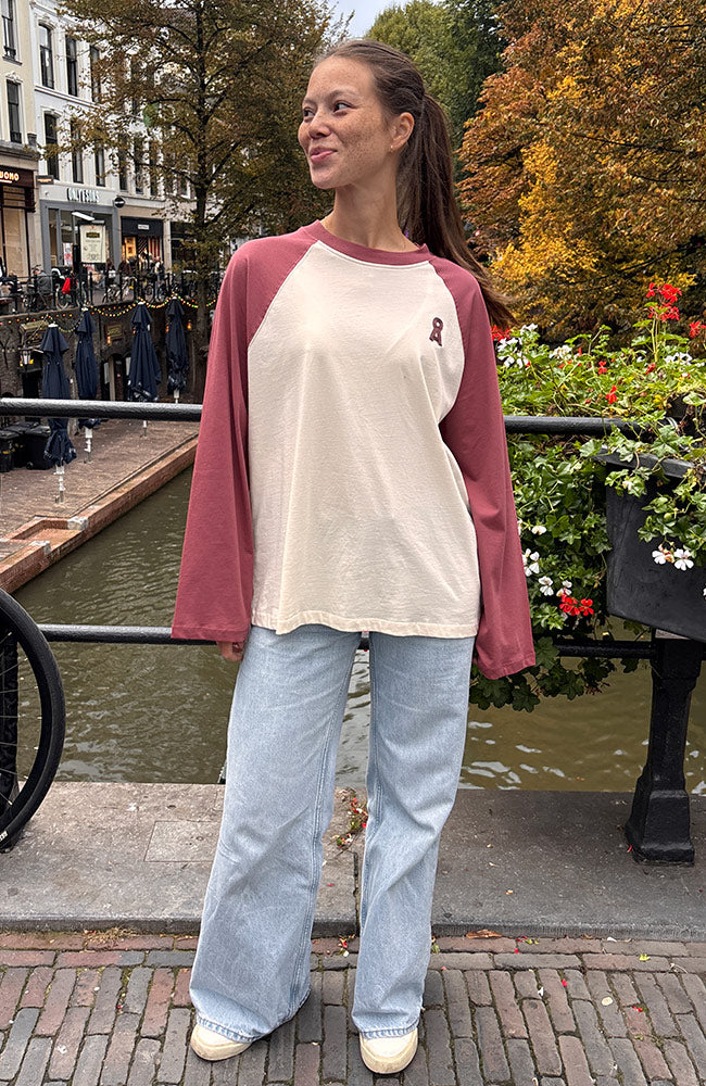 ARMEDANGELS Kultiges Raglan-Langarmshirt aus 100 % GOTS-zertifizierter Bio-Baumwolle für Damen | Sophie Stone