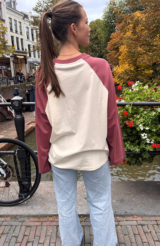 ARMEDANGELS Kultiges Raglan-Langarmshirt aus 100 % GOTS-zertifizierter Bio-Baumwolle für Damen | Sophie Stone