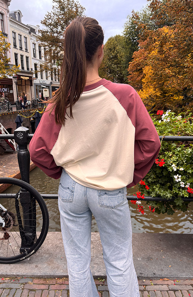 ARMEDANGELS Kultiges Raglan-Langarmshirt aus 100 % GOTS-zertifizierter Bio-Baumwolle für Damen | Sophie Stone