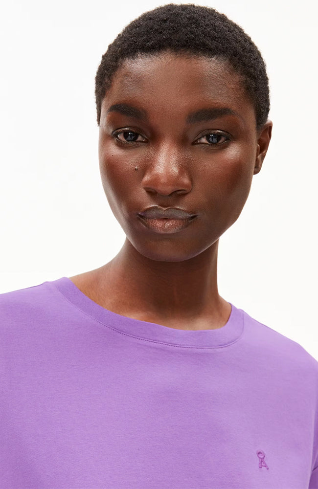 ARMEDANGELS Idaara t-shirt orchid in organic cotton for women | Sophie Stone