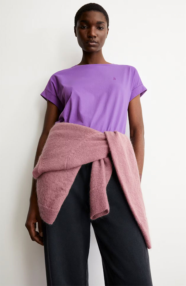 ARMEDANGELS Idaara t-shirt orchid from organic cotton for women | Sophie Stone