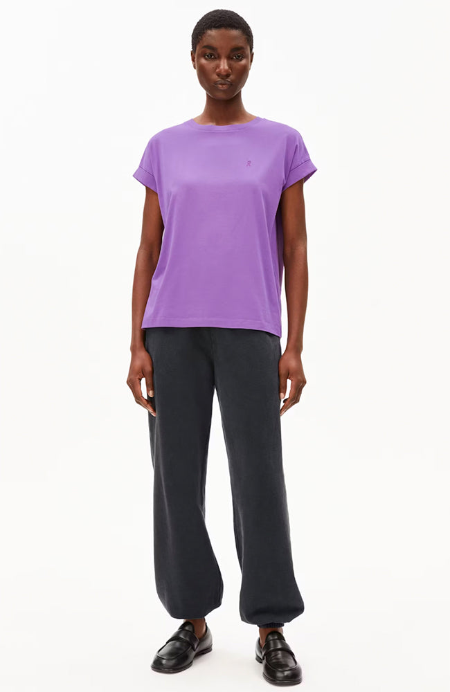 ARMEDANGELS Idaara t-shirt orchid from organic cotton for women | Sophie Stone