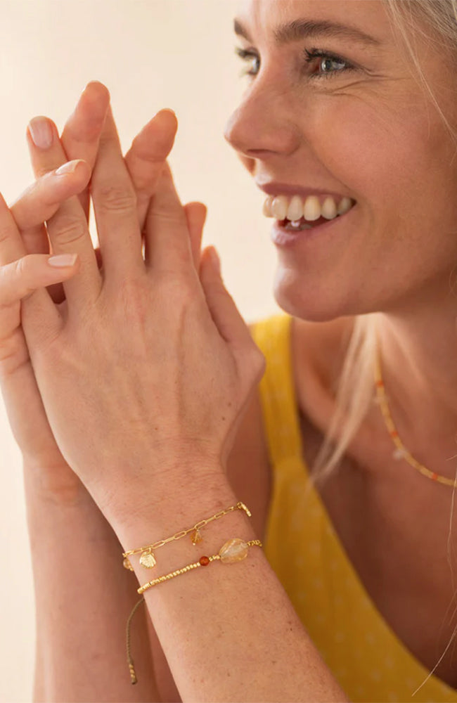 A Beautiful Story Imaginary Armband Citrin Messing Frau | Sophie Stone