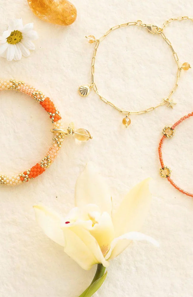 A Beautiful Story Imaginary Armband Citrin Messing Frauen | Sophie Stone