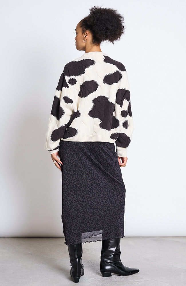 JAN 'N JUNE Smuk rok dark leo van o.a. 94% gerecycled polyester dames | Sophie Stone