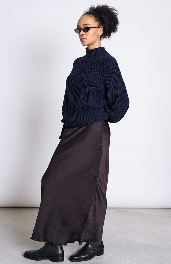 JAN N JUNE „Ola“-Pullover, blau, aus 100 % Bio-Baumwolle (GOTS) für Damen | Sophie Stone