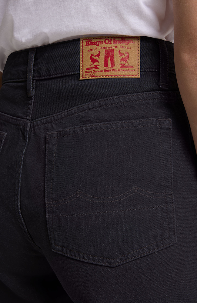 Kings of Indigo Jane black jeans made from recycled cotton for women | Sophie Stone