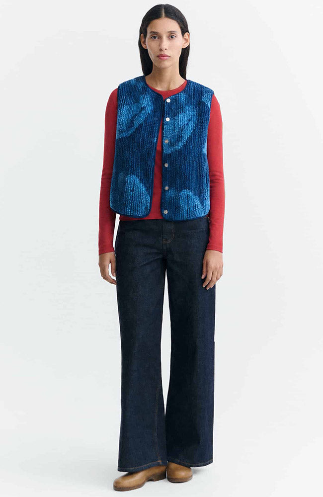 Thinking MU Jay jacquard bodywarmer 100% gerecycled polyester (GRS) vrouw | Sophie Stone