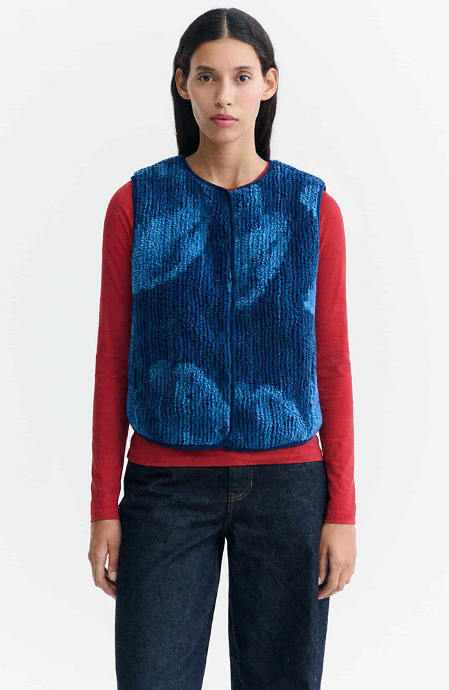 Thinking MU Jay jacquard bodywarmer 100% gerecycled polyester (GRS) dames | Sophie Stone