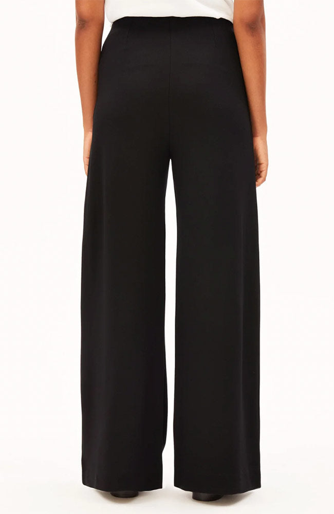 ARMEDANGELS Jersey-Hose mit weitem Bein, schwarz, aus ECOVERO, für Damen | Sophie Stone