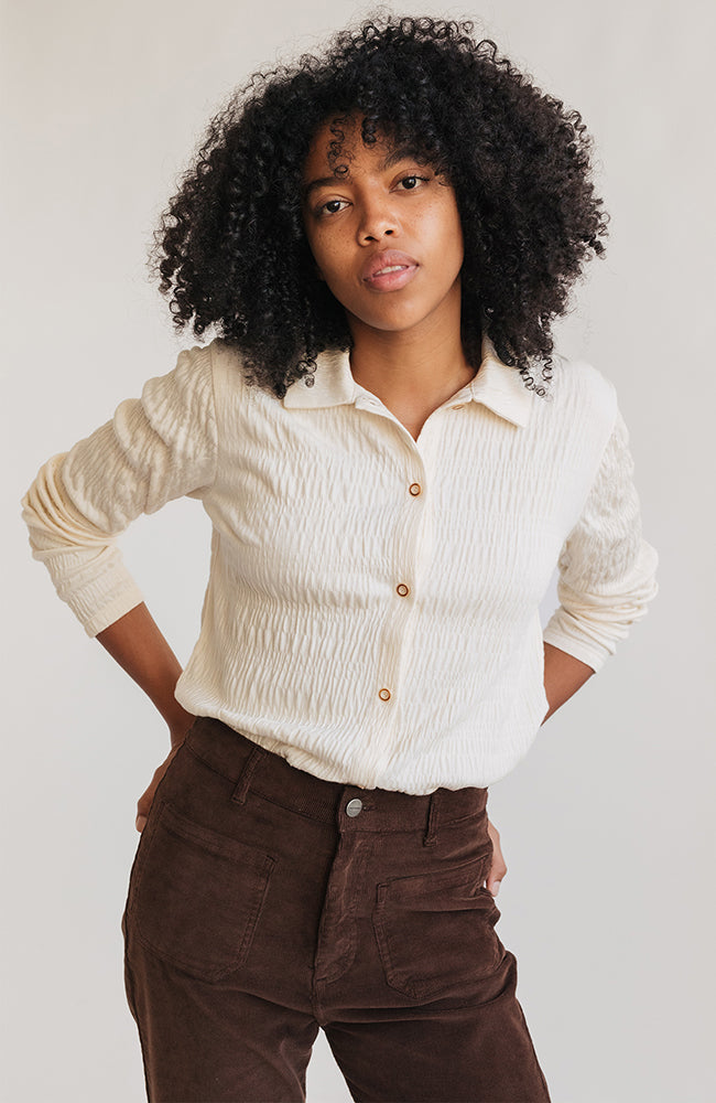 TWOTHIRDS Jesendorf blouse ecru including organic cotton for women | Sophie Stone