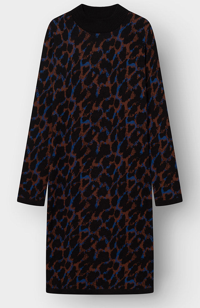 Dedicated Lo jurk leopard van biologisch katoen dames | Sophie Stone