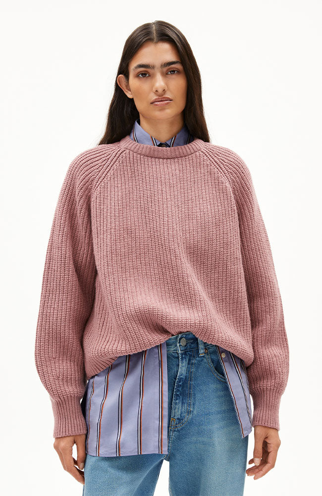 ARMEDANGELS Kaagi sweater light berry including organic cotton for women | Sophie Stone