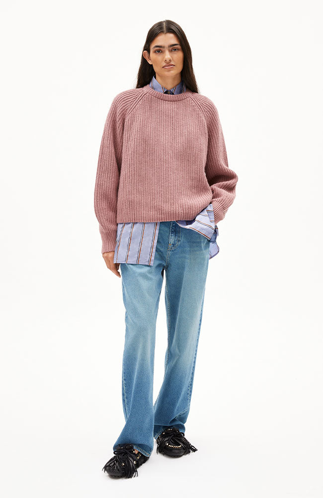 ARMEDANGELS Kaagi sweater light berry including organic cotton for women | Sophie Stone