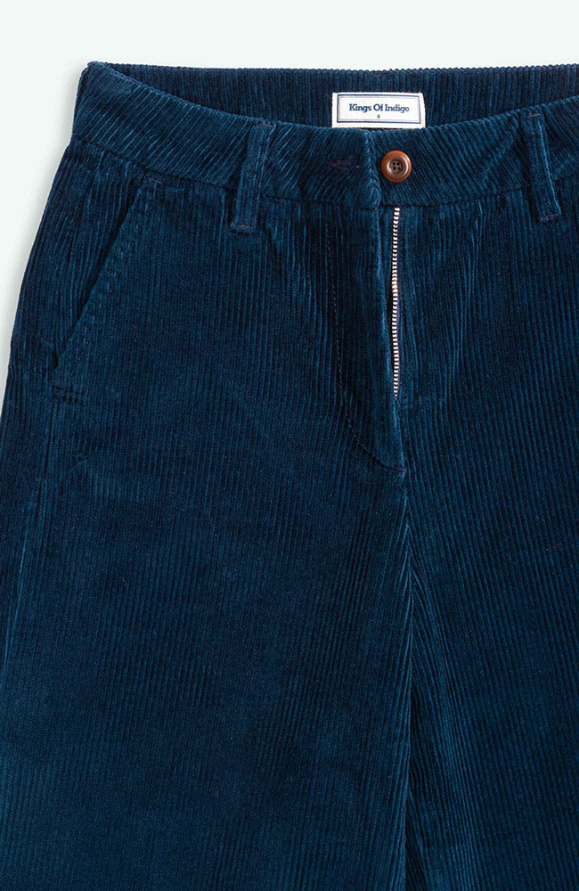Kings of Indigo Kendy broek blauw van 100% GOTS bio katoen dames | Sophie Stone