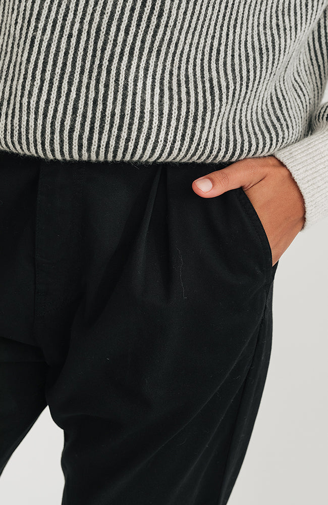 TWOTHIRDS Koserow Hose schwarz aus Bio-Baumwolle für Frauen | Sophie Stone