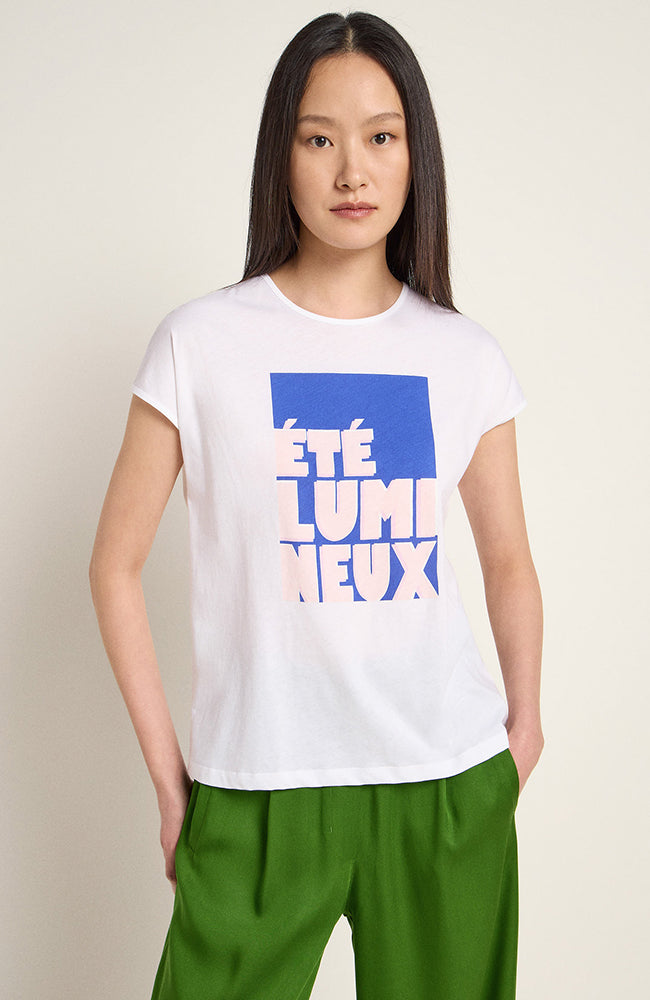 Lanius Eté t-shirt in organic cotton white for women | Sophie Stone