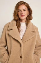 Lanius Teddy coat in beige from organic cotton | Sophie Stone